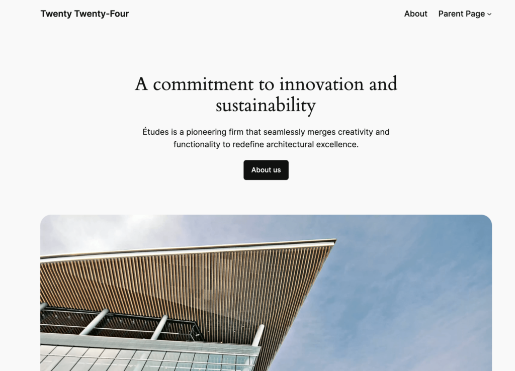 best wordpress block theme: Twenty Twenty-Four